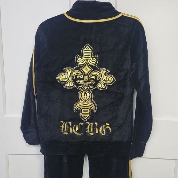 Bcbgmaxazria velour two-piece track suit, medium - Picture 14 of 15
